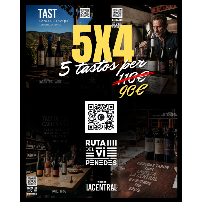 06-5 TASTOS x EL PREU DE 4 | mes d'octubre 2026, 19:00h